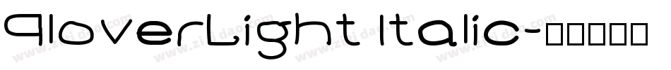 PloverLight Italic字体转换